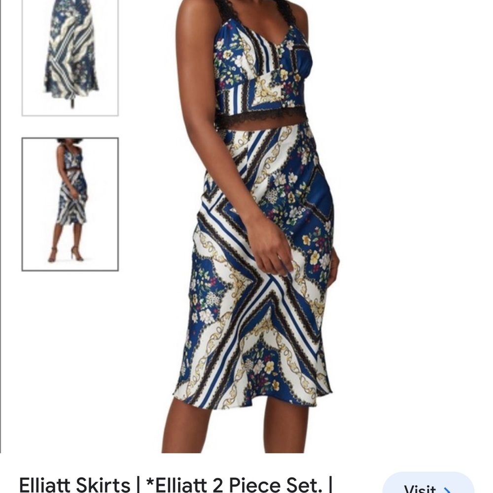Elliatt 2-piece set. Top size XL Skirt size M